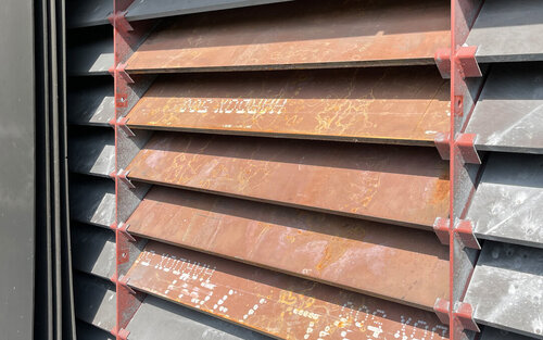 Combat piège à balles à lamelles en acier