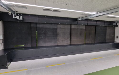 Lamelles en acier piège a balles